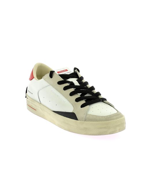 Sk8 Deluxe sneakers da uomo in pelle e camoscio bianco CRIME LONDON | 1810710